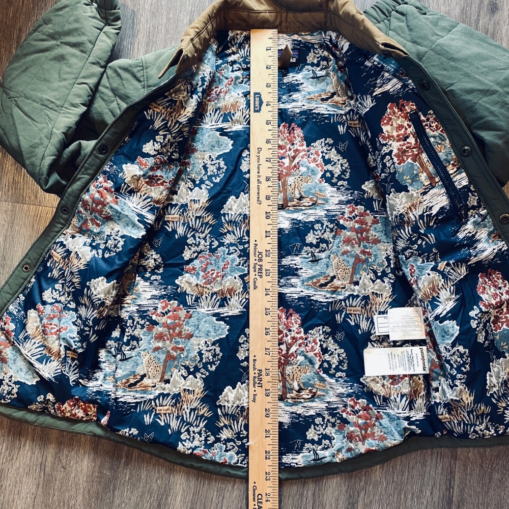 Patagonia Kids Islay Quilted Shirt Jacket Industrial Green STY68010 Size M 10 - Picture 6 of 6